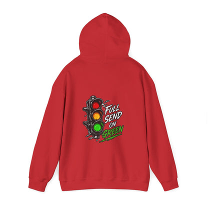 Full Send on Green Hoodie