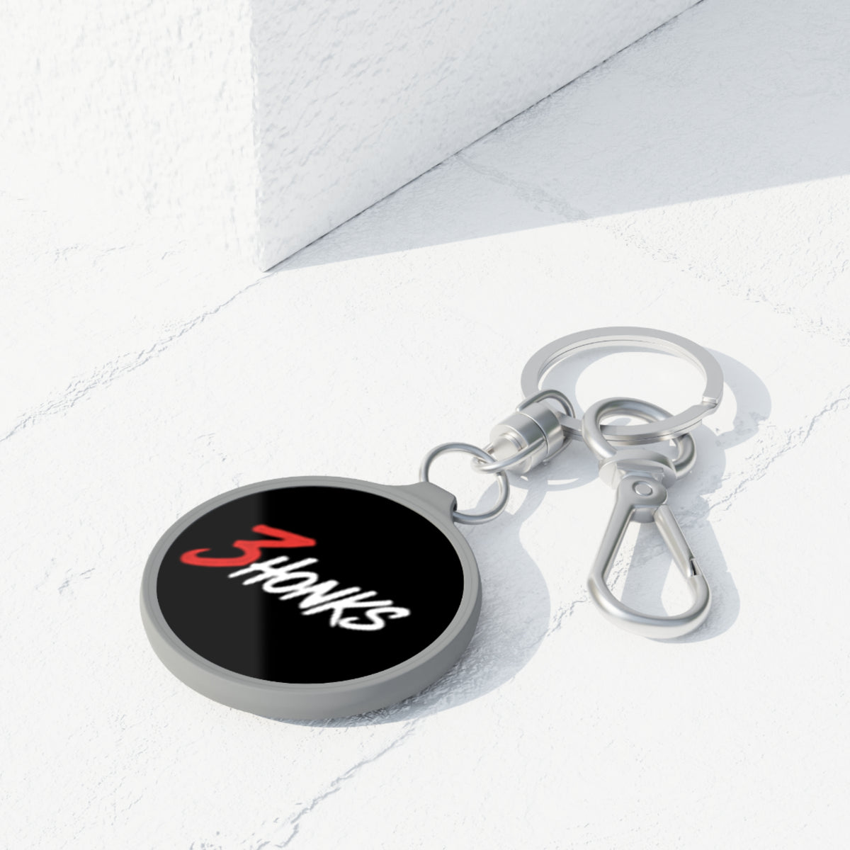 3Honks Script Logo Keyring