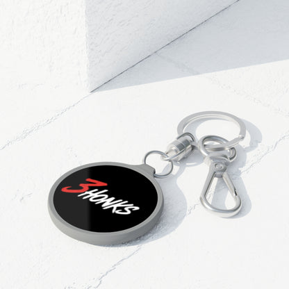 3Honks Script Logo Keyring