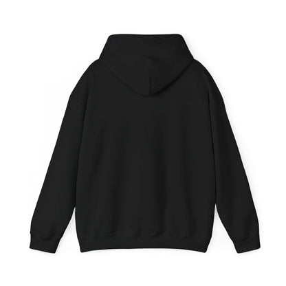 Plain black back of 3Honks Three-Step Program hoodie