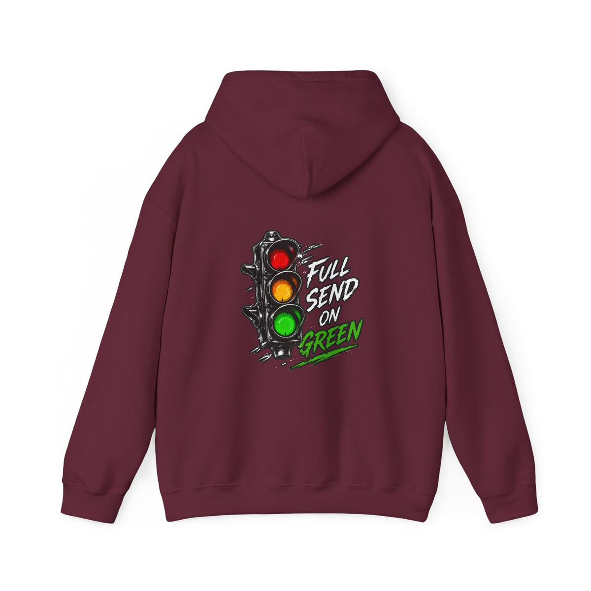 Full Send on Green Hoodie