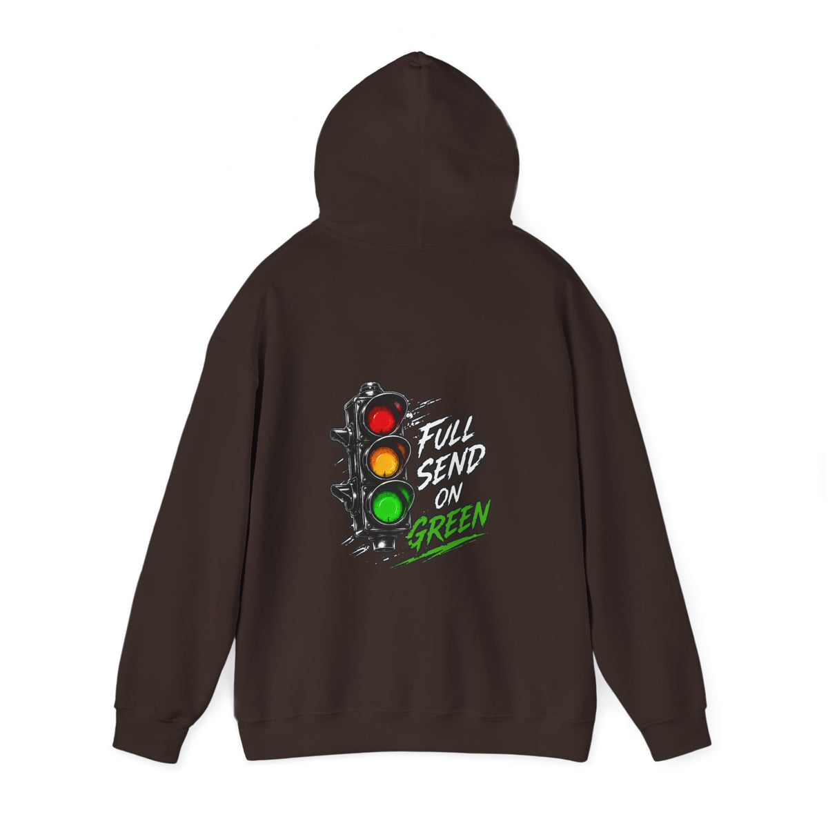 Full Send on Green Hoodie