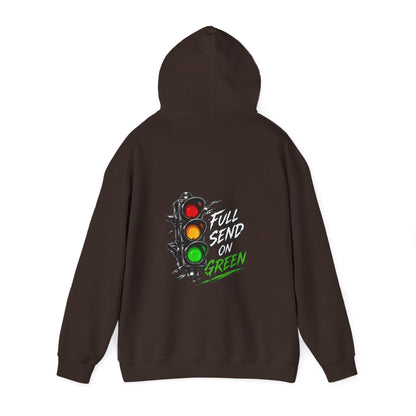 Full Send on Green Hoodie