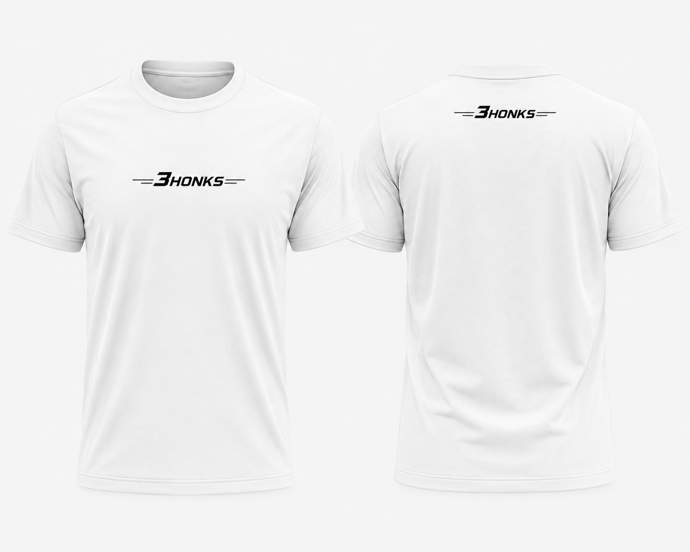3Honks Classic White Logo Tee