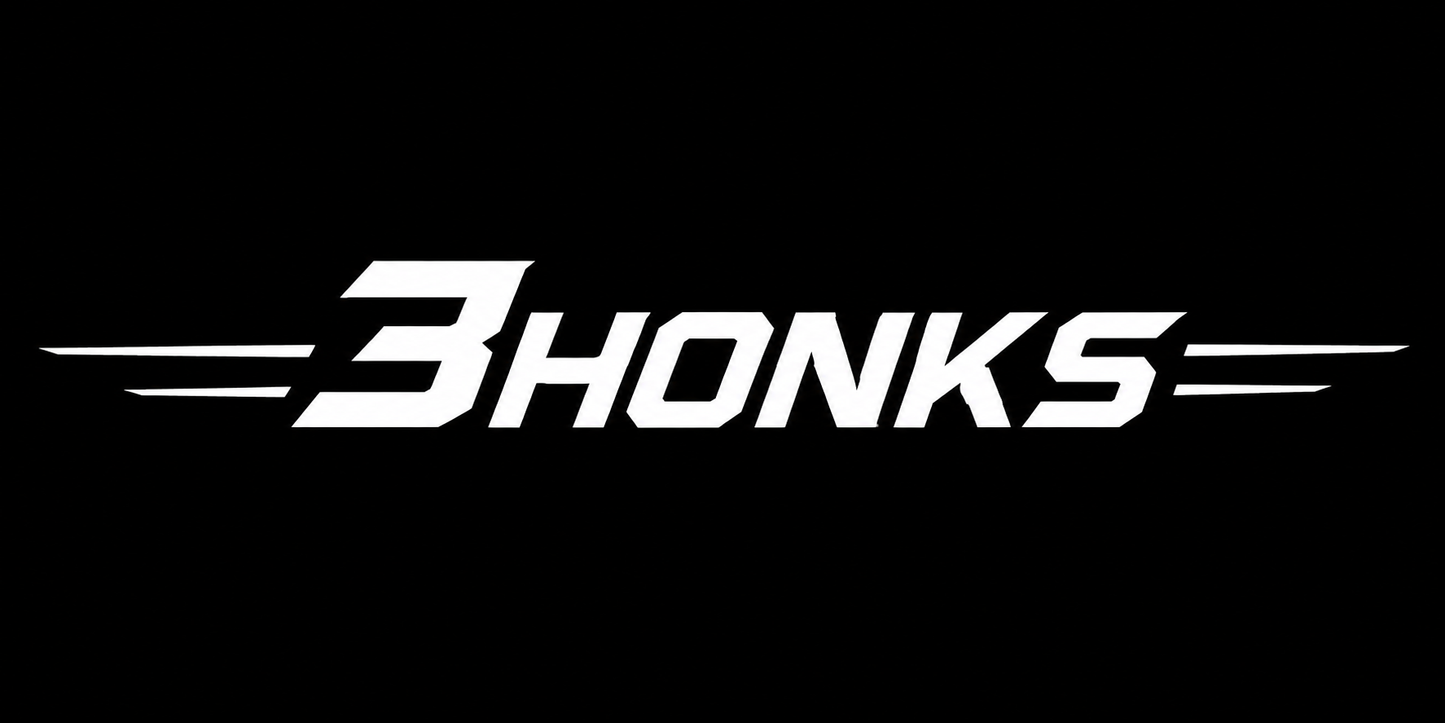 3Honks Windshield Banner Decal artwork