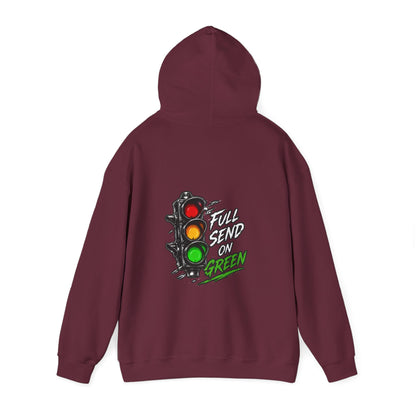 Full Send on Green Hoodie